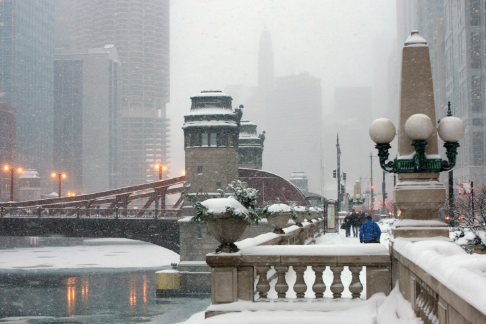 Snow Pushers Chicago — Examples (Snow Removal — Residential Roofs)