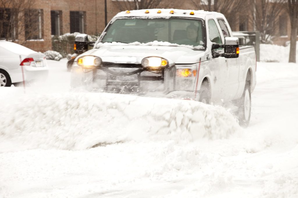 Snow plowing services in Chicago