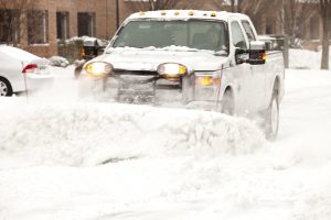 Snow plowing services in Chicago 